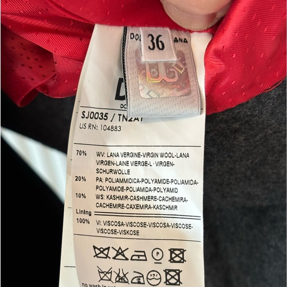 Dolce & Gabbana Gray Soft Balloon Sleeve Jacket 36 XS - Picture 16 of 16